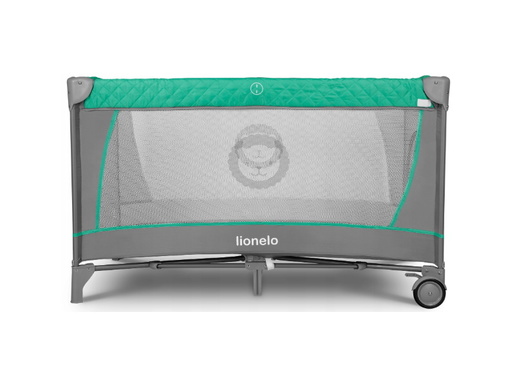 Lionelo dječji prijenosni krevetić Flower, tirkiz