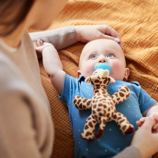 PHILIPS AVENT ultra soft snuggle žirafa plišana igračka s dudom varalicom SCF348/11