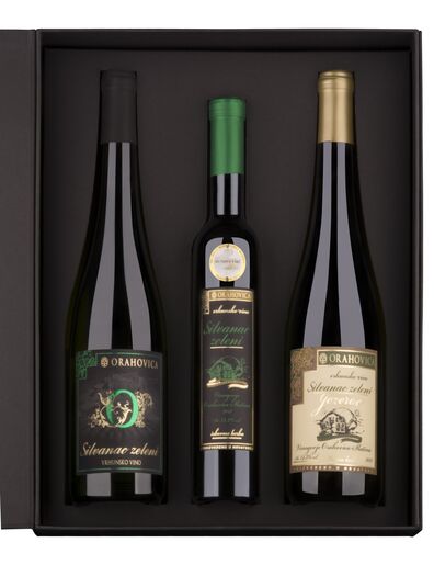PP Orahovica Silvanac zeleni vrhunski 0,75 l + Silvanac zeleni izborna berba 0,375 l+ Silvanac zeleni Jezerac 0,75 l