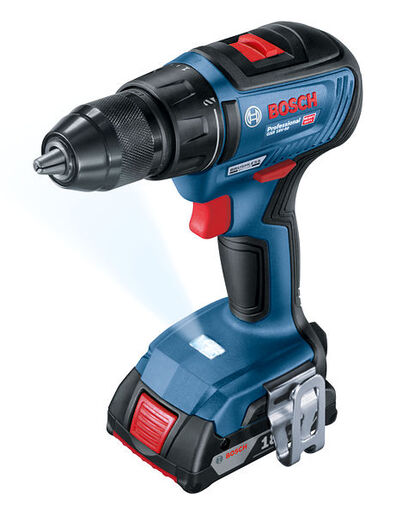 BOSCH Professional akumulatorska bušilica-izvijač GSR 18V-50 (2x 2,0 Ah + GAL 18V-20, L kovčeg) + gratis akumulator 2,0 Ah