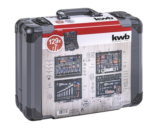 KWB set alata u aluminijskom kovčegu 129-dijelni