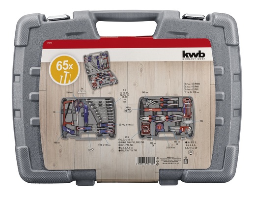 KWB set alata u plastičnom kovčegu 65-dijelni