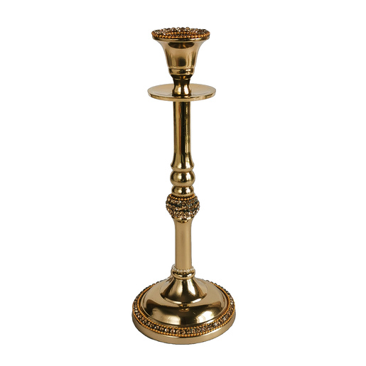 Svijećnjak alu/zlatna 25cm