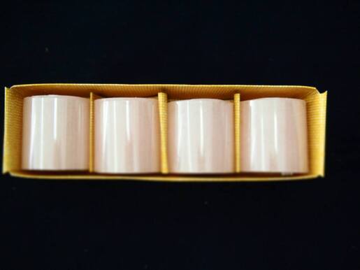 Svijeća frost 4.3x5cm. 4kom - sv. roza