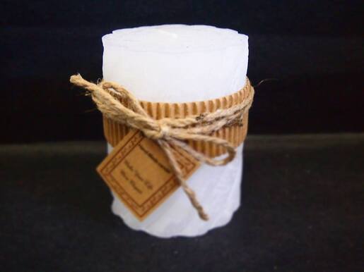 Svijeća frost vijak FS 7.5x10cm - bijela