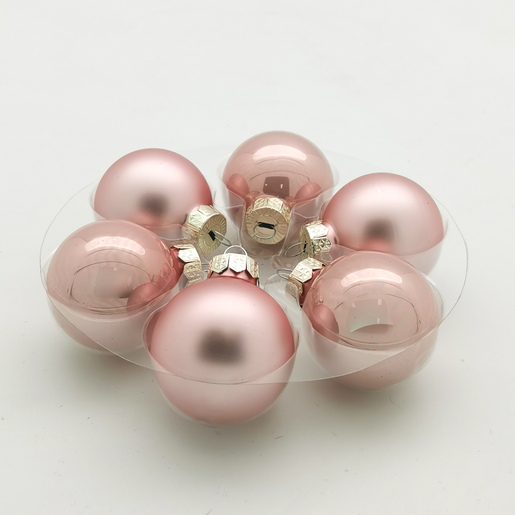 Staklene kuglice 4 cm/24kom - roza S/M