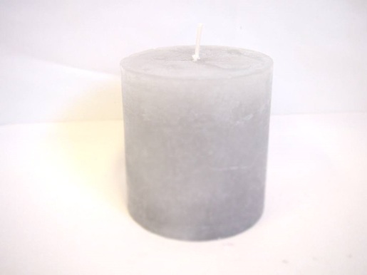 Svijeća frost 6.8x7.2cm - siva