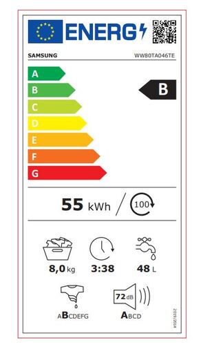SAMSUNG perilica rublja WW80TA046TE/LE