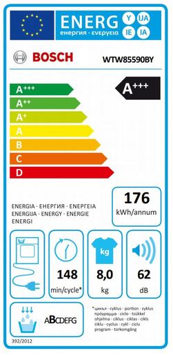 Bosch sušilica rublja WTW85590BY