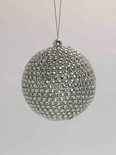 Stiropor kuglica - Srebrna 8 cm - 3 kom 86223