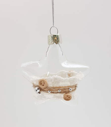 Staklena kuglica 8 cm - 2 kom 84046, 84046