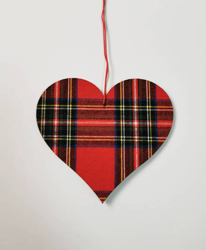 Dekoracija za bor - Srce 10 cm