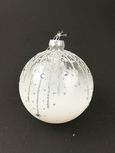 Staklena kuglica 8 cm - 2 kom  90189