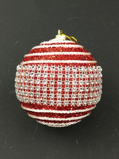 Stiropor kuglica - Crvena 8 cm - 3 kom 90690, 90690