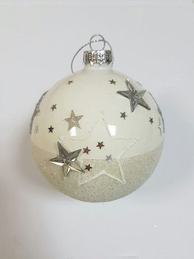 Staklena kuglica 8 cm - 2 kom  87676