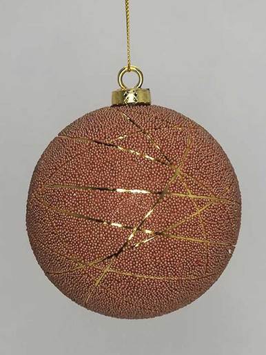 Stiropor kuglica - Brončana 10 cm - 2 kom