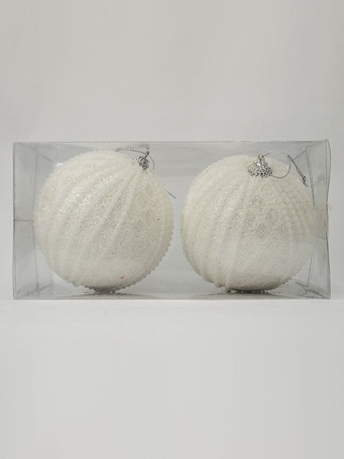 Stiropor kuglica - Bijela 10 cm - 2 kom 87183, 87183