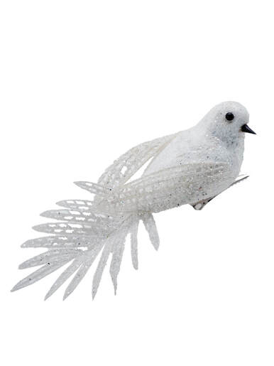 Ptice za bor bijele 17 cm - 3 kom 87235A, 87235A