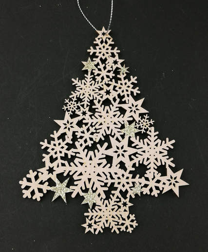 Drvena dekoracija za bor - Drvce