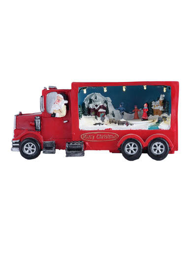 Dekorativna božićna scena LED svjetlo i pokretne figure - 32 x 15 x 15 cm, 90158