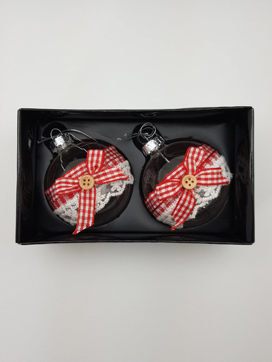 Staklena kuglica 6 cm - 2 kom  84051