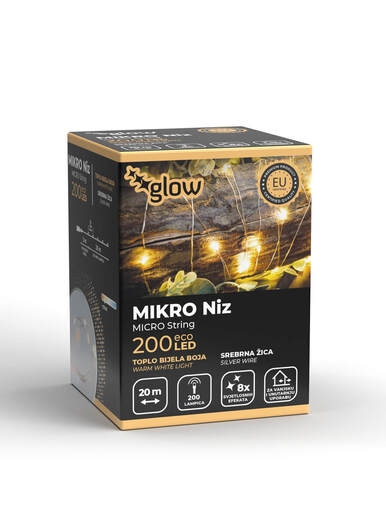 200 Micro LED TOPLO BIJELA