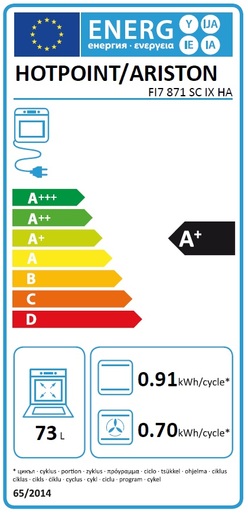 Hotpoint pećnica FI7 871 SC IX HA
