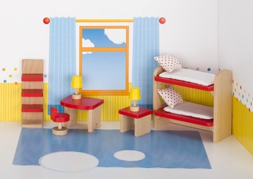 GOKI namještaj za kućicu za lutke - dječja soba