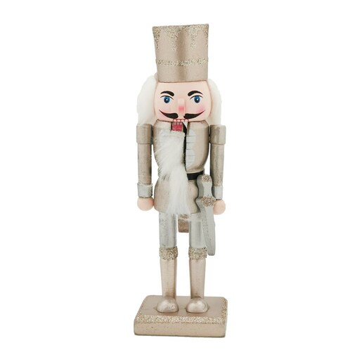 Orašar drveni 20cm s mačem zlatni