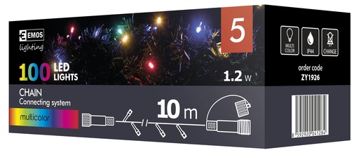 LED lampice 100 LED 10m višebojna