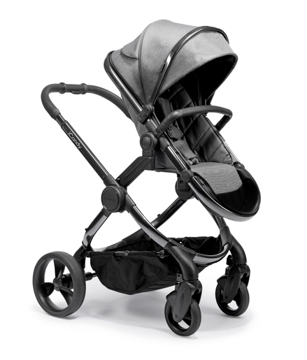 iCandy Peach kolica, Phantom Dark Grey Twill,crno podvozje