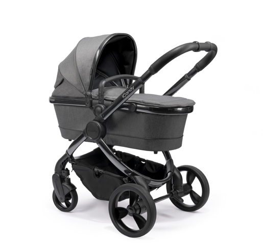iCandy Peach kolica, Phantom Dark Grey Twill,crno podvozje