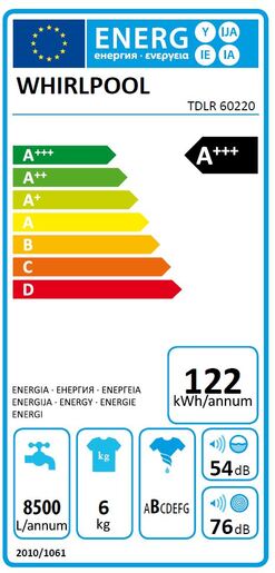 Whirlpool perilica rublja TDLR 60220*Rasprodaja