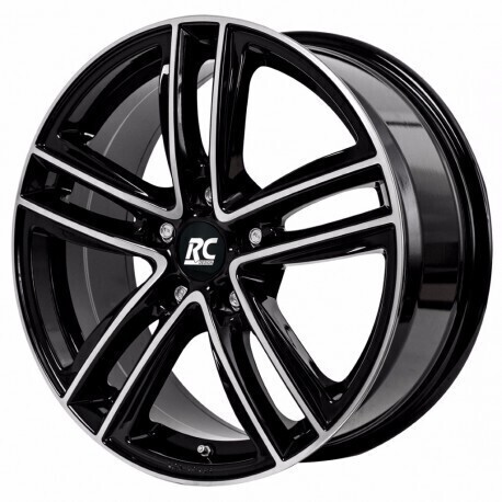 Aluminijski naplatak RC Design RC27 7,5x17 5/112 ET52 BM1 Crno Polirana/Schwarz Glanz Voll-Poliert - EAN kod 4250996309830