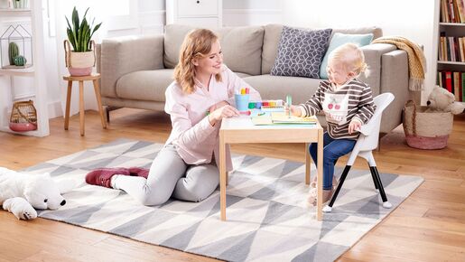 Kinderkraft hranilica Pini, roza