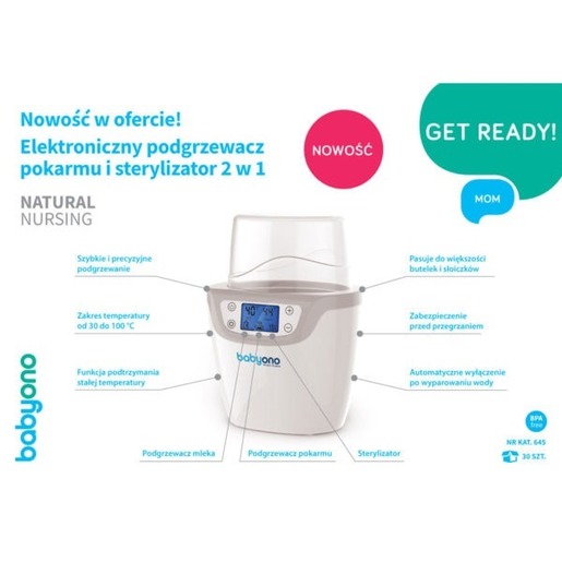 BabyOno električni grijač boce i sterilizator 2u1