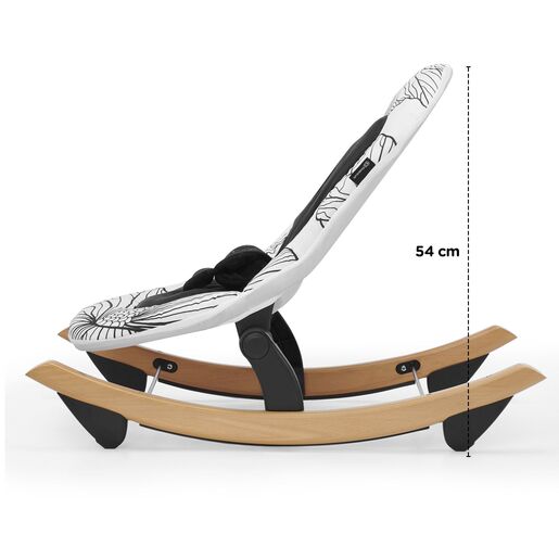 Kinderkraft njihaljka Bouncer FINIO, crno-bijela