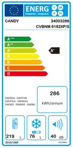 Candy hladnjak CVBNM 6182 XP/S*Rasprodaja