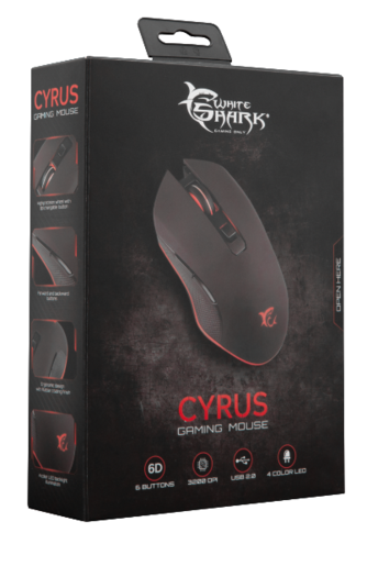 White Shark GM-3001 CYRUS, optički, 3 200 DPI, Gaming miš