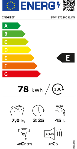 Indesit perilica rublja BTW S72200 EU/N