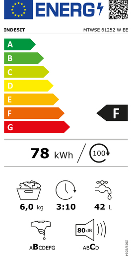 Indesit perilica rublja MTWSE 61252 W EE*