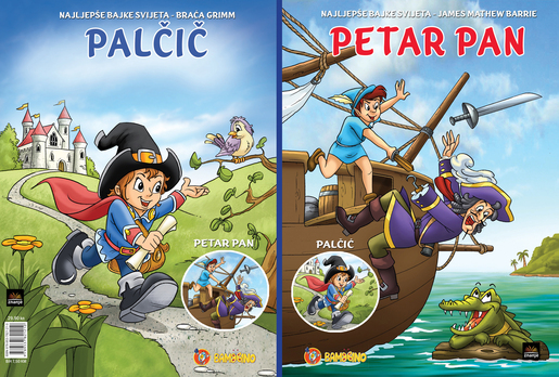 Dupla slikovnica Petar Pan + Palčić