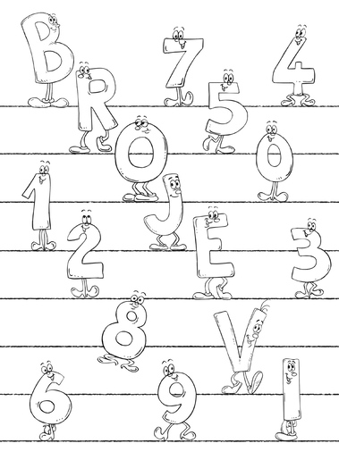 Bojanka Slova i Brojevi 1