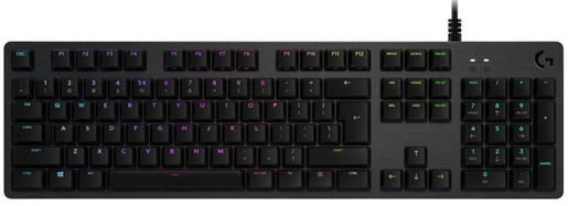 Logitech G512 CARBON, Gaming tipkovnica, GX Red switches, US Layout
