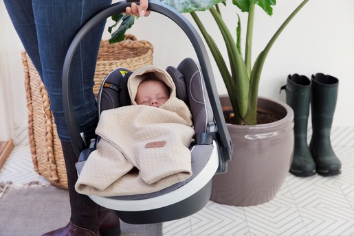 Voksi dekica za autosjedalice i kolica, bež, zvjezdice