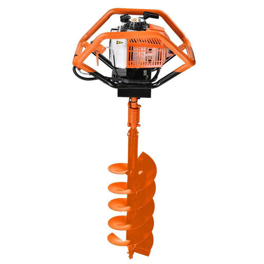 RURIS motorni bušač rupa TT14, 3 KS, 68 cm3, 19 kg + 3 svrdla 15/20/30 cm