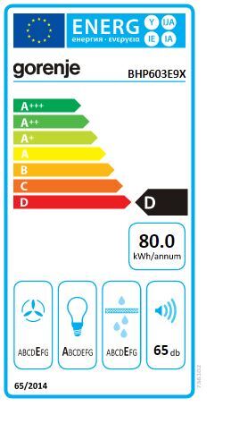Gorenje napa BHP603E9X