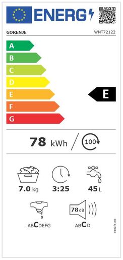 Gorenje mašina za veš WNT72122