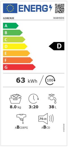 Gorenje perilica rublja WA84SDS