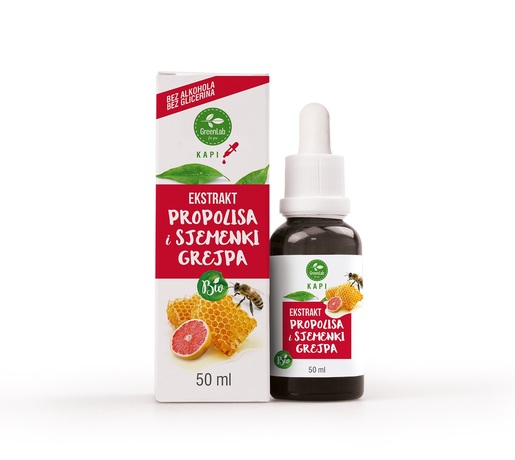 GreenLab Ekstrakt propolisa i sjemenki grejpa organic, 30 ml
